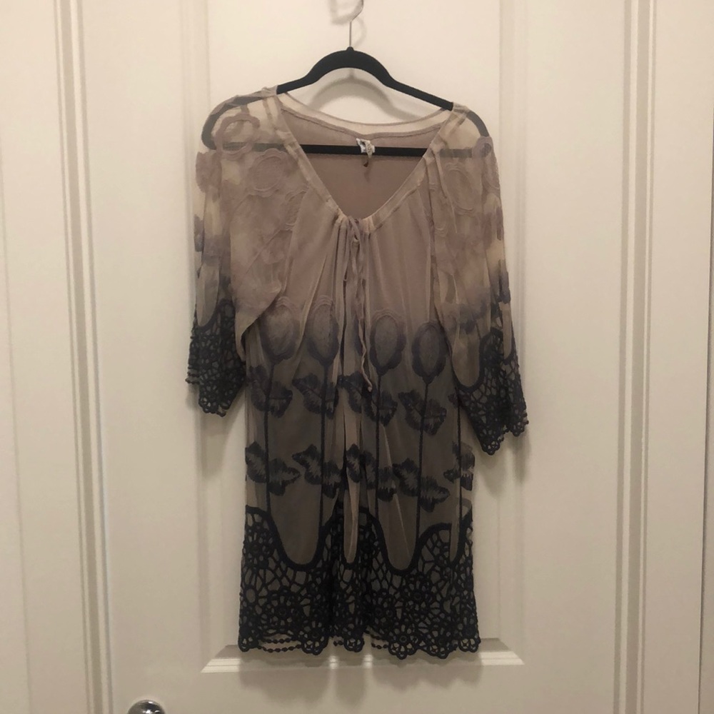 XCVI Embroidered Dress